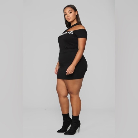 NWT Fashion Nova Melanie Mini Skirt - Black Size 2X - Picture 2 of 11